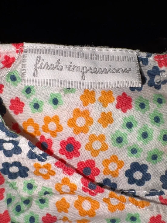 First Impressions Multi-Color Floral Print Top - Picture 3 of 4